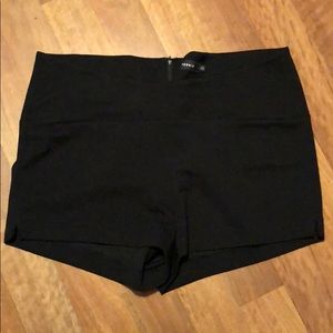 Black textured dress shorts from torrid
